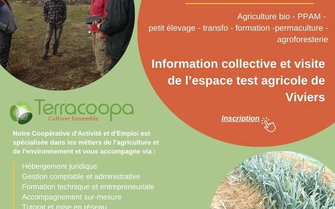 Tester son projet agricole mardi 2 décembre 9h30 à 12h