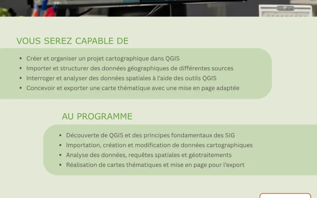 Formation Initiation à QGIS QFIELD pour les bureaux d’étude 17-19 novembre 2026